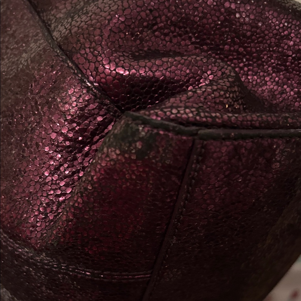 Coach Shimmering Purple Tote - Picture 10 of 16